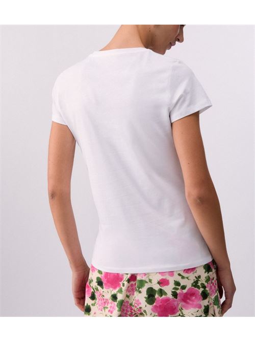 T-shirt with print and rhinestones Liu Jo | WA6493JS923.P9603